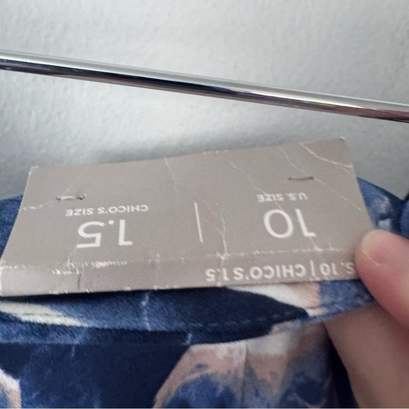 NWT Chico’s Surplice Midi skirt in Winter Lake pattern Size 1.5 or US 10 - Picture 6 of 11